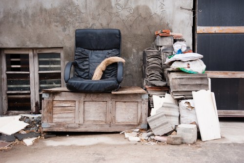Skip hire process at a Leyton construction project