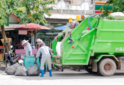 Professional machinery used in site clearance