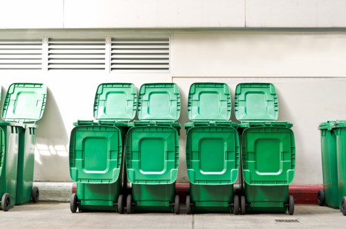 Large construction site using skip hire in Leyton