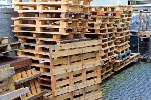Professional waste removal services at a building site